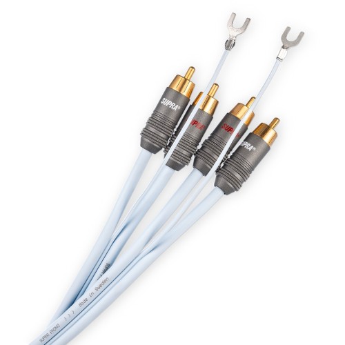 HiFi Cable Phono RCA-SC con conector a tierra