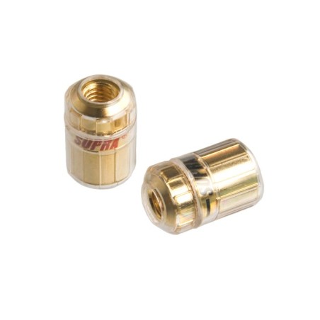 Conector cable altavoz Spade-Horquilla bañado en oro de 24K