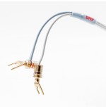 Conector cable altavoz Spade-Horquilla bañado en oro de 24K