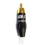 HiFi conector RCA-3  Pareja Rojo/Negro