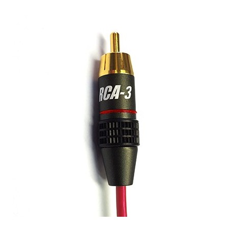 HiFi conector RCA-3  Pareja Rojo/Negro