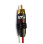 HiFi conector RCA-3  Pareja Rojo/Negro