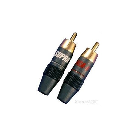 HiFi conector RCA-3  Pareja Rojo/Negro