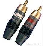 HiFi conector RCA-3  Pareja Rojo/Negro